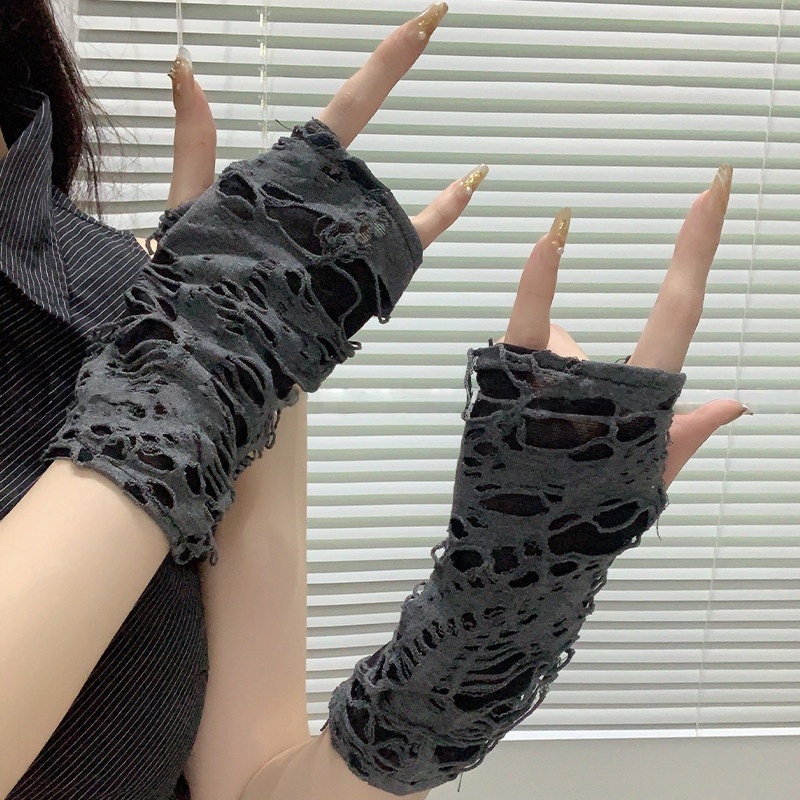Fingerless Glove Knit - Mangas de protección solar de malla