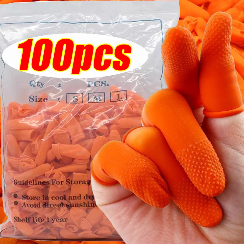 Rubber Glove Cleaning - Cubierta desechable para dedos S/M/L, guantes