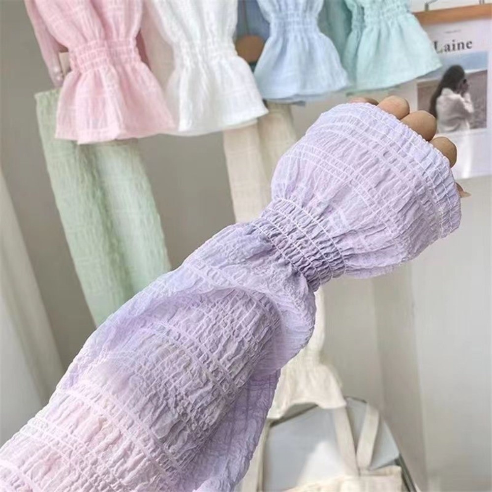 Fingerless Glove Knit - Mangas de protección solar de malla