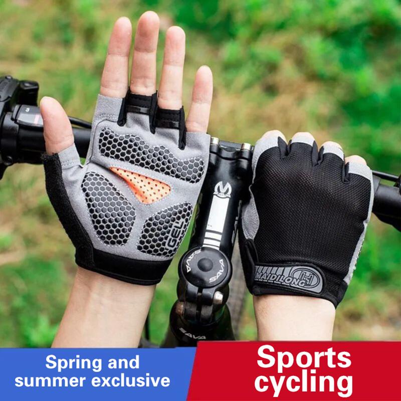Fingerless Glove Knit - Guantes de Ciclismo de Medio Dedo