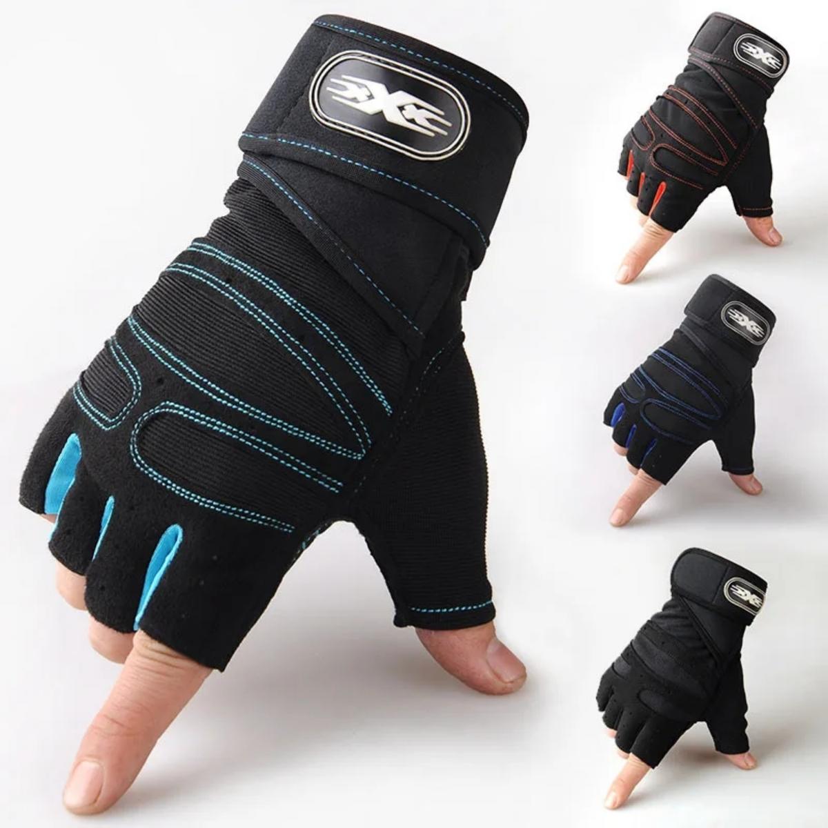 Workout Glove Gym - Guantes de pulsera para levantamiento de