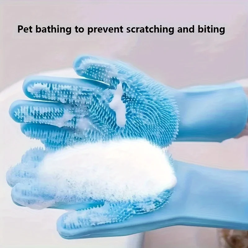 Rubber Glove Cleaning - Guantes de Limpieza para Mascotas, Guante