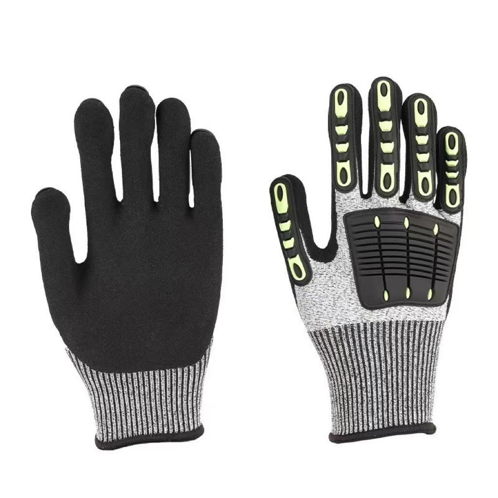 Work Glove Impact - Guantes de Seguridad Antideslizantes y Resistentes