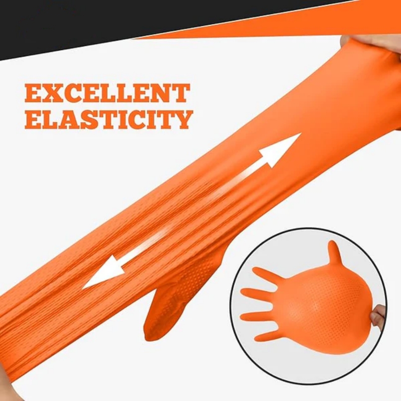 Guantes de Nitrilo Naranja Res - Nitrile Mechanic Glove reseña y precio