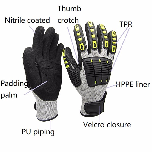 Guantes de Trabajo Resistentes - Work Glove Impact reseña y precio