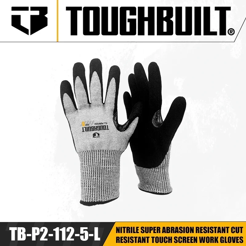Guantes de Trabajo TOUGHBUILT  - Nitrile Mechanic Glove reseña y precio