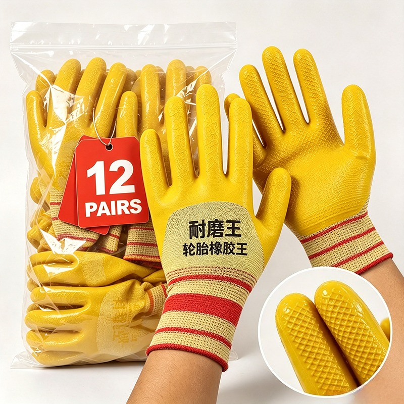 Guantes de Trabajo de Látex de - Nitrile Mechanic Glove reseña y precio