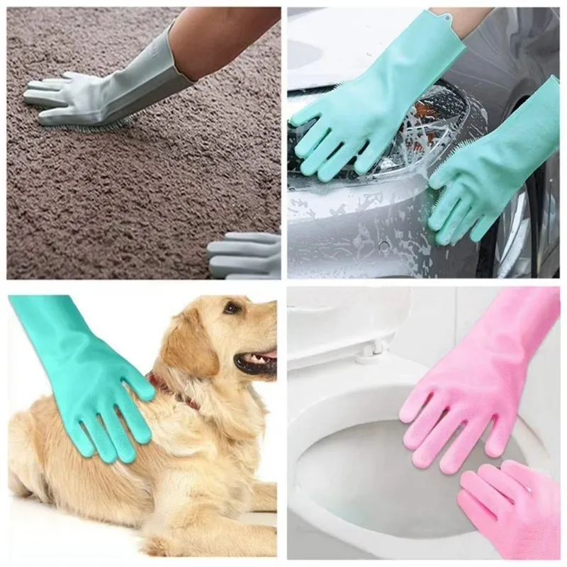 Guantes de silicona para lavar - Dish Glove Rubber reseña y precio