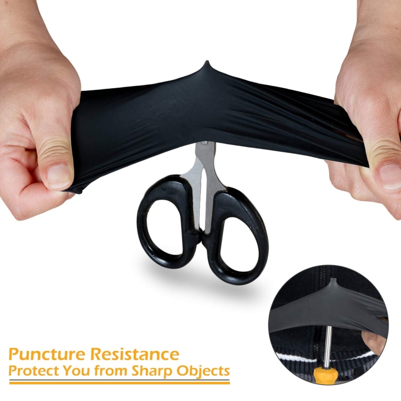 100 Guantes de Nitrilo Negros  - Nitrile Mechanic Glove reseña y precio