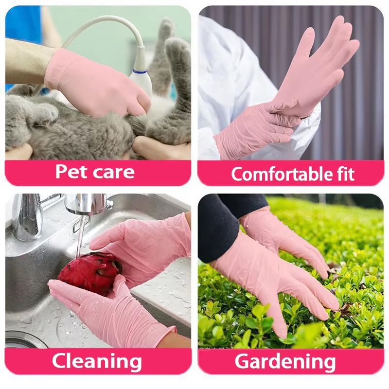 Guantes de Nitrilo Desechables - Rubber Glove Cleaning reseña y precio